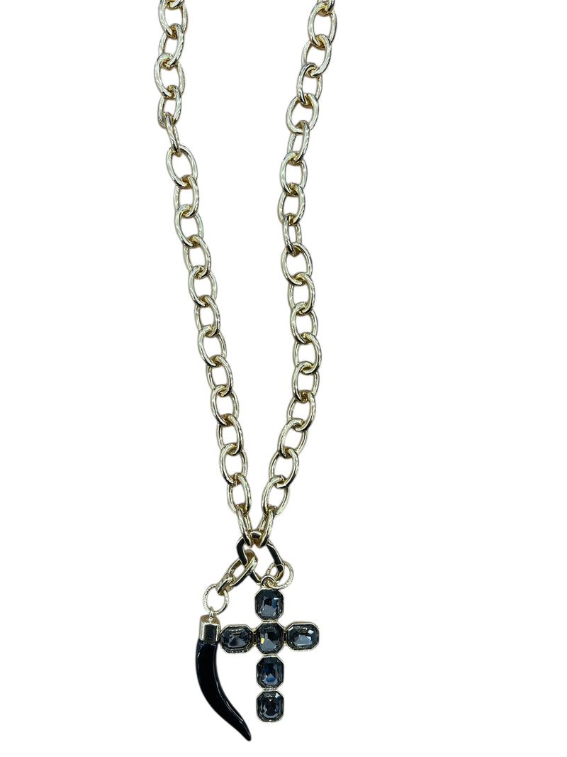 Mya Accessories collana Con Croce Nera G11851