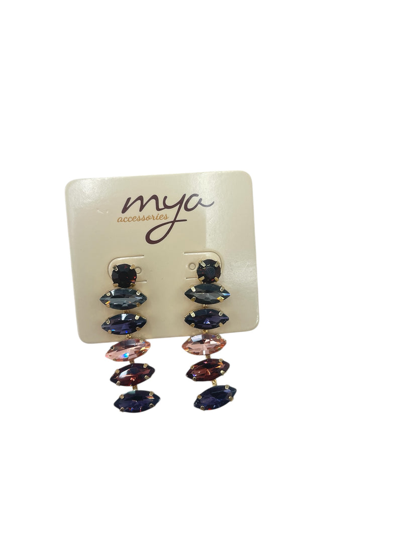 Mya Accessories Orecchini Con Pietre Colorate F13462