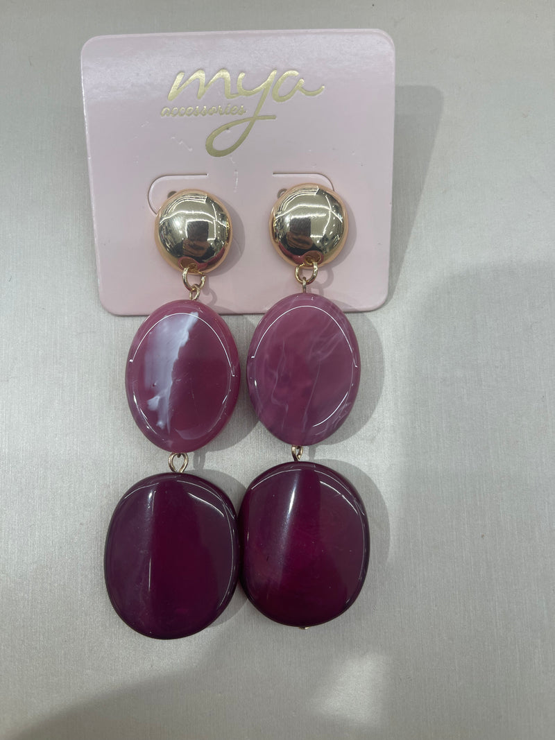 Mya Accessories Orecchini Prugna G13440
