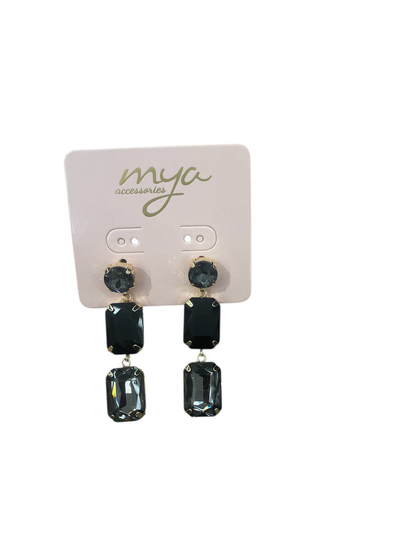 Mya Accessories Orecchini Pendenti Neri G13700