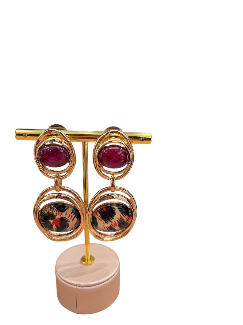 Mya Accessories Orecchini Maculati Pendenti