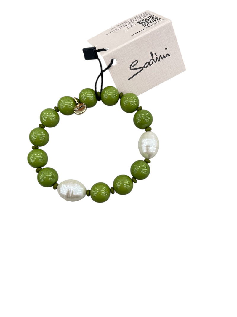 Sodini Bracciale con Perle Verdi 832360B