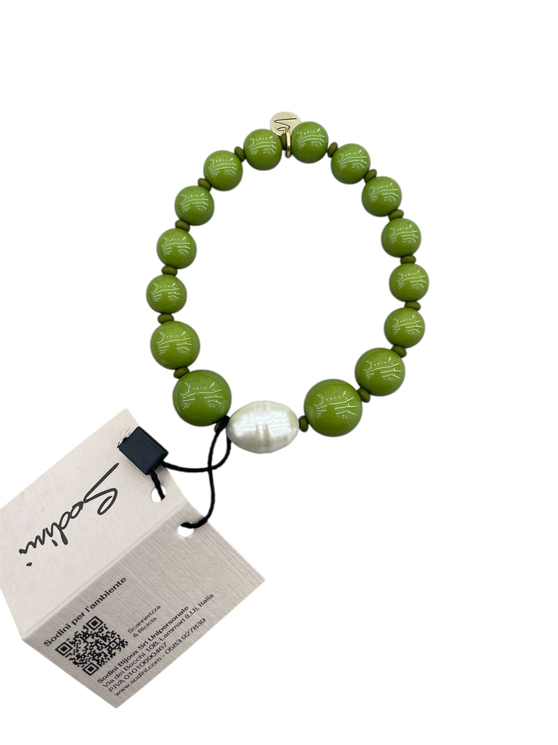 Sodini Bracciale con Perle Verdi 832361BO
