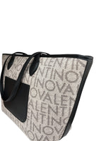 Mario Valentino Borsa A Spalle Logo Beige/Nero  VBSA1F02