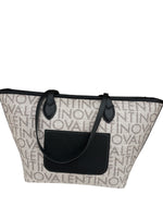 Mario Valentino Borsa A Spalle Logo Beige/Nero  VBSA1F02