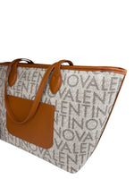 Mario Valentino Borsa A Spalle Logo Beige/Cuoio VBSA1F02