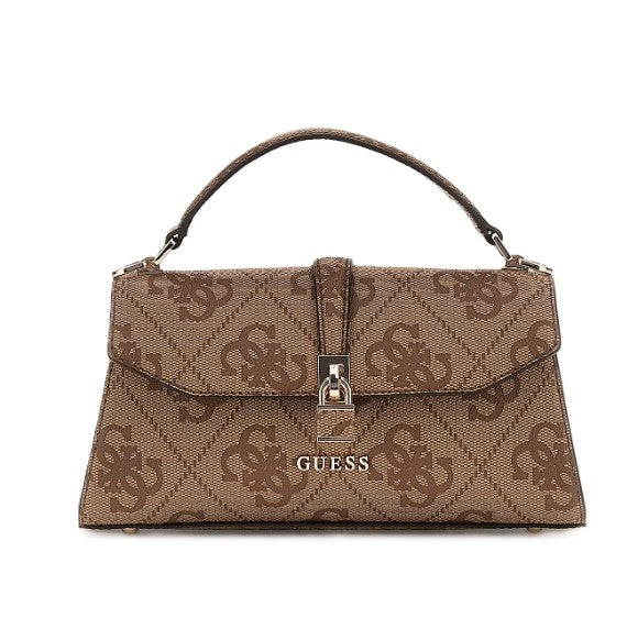 Guess Mini Borsa a Mano Queensland Logata Beige