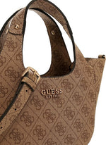 Guess Borsa a mano Calista Mini Logata beige