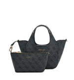 Guess Borsa a mano Calista Mini Logata Grigio Nero