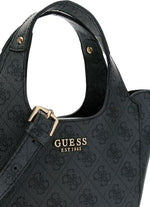 Guess Borsa a mano Calista Mini Logata Grigio Nero