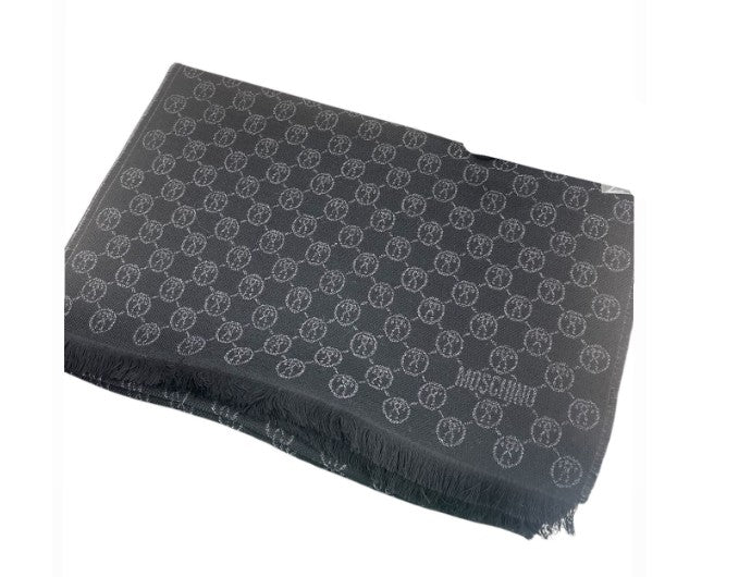 Sciarpa Nera Logata Grigia