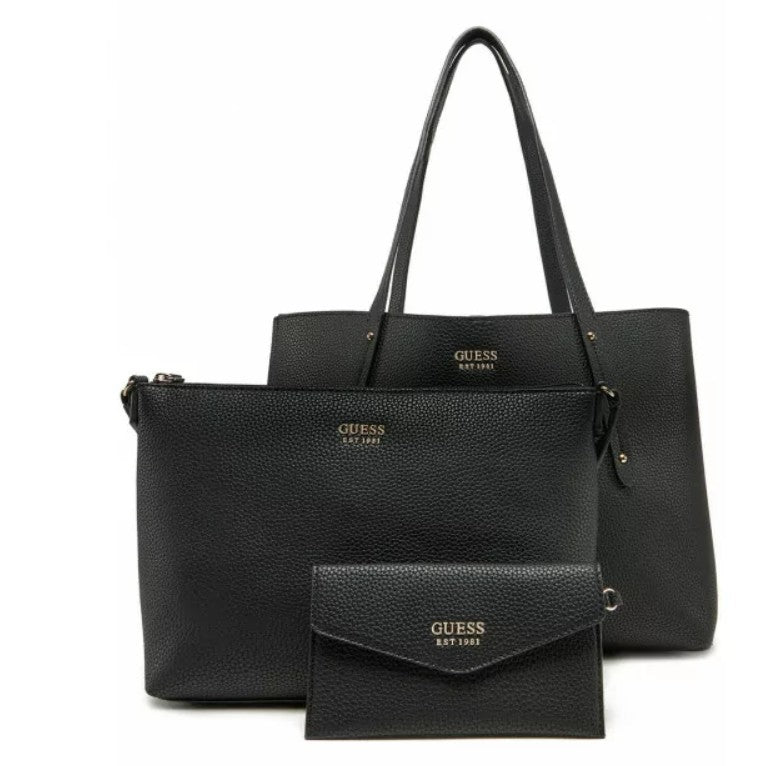 Guess Borsa a Spalla Donna reversibile Nera