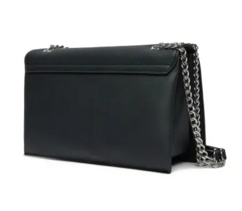 Borsa a Spalla/tracolla Nera/Argento