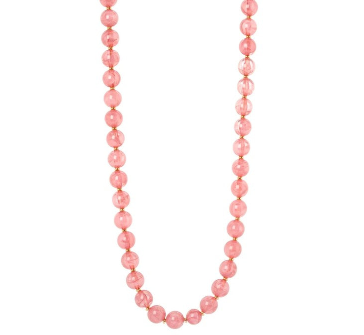 Collana a sfere traslucide Ester - Rosa