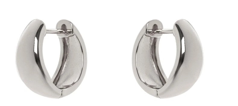 Piccoli orecchini cerchietto bombato Domus - Argento