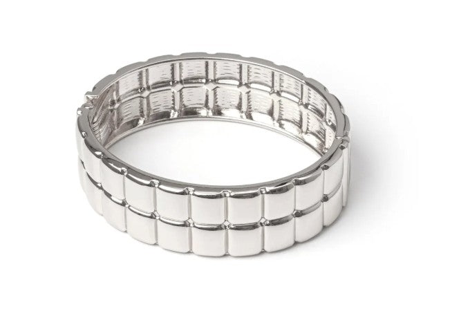 Sodini Bijoux Bracciale bangle geometrico Domus - Argento