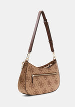 Guess Borsa a spalla Logo Noelle Logata Beige