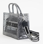 Marc Ellis Borsa a Mano Flat Sponge S Argento Glitter/Silver