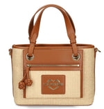 Love Moschino Borsa A Mano Rafia/cuoio