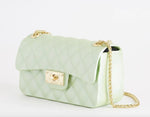 Marc Ellis Borsa a Tracolla Flat Falcon Xs Soft Green/Light Gold