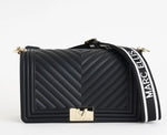 Marc ellis Borsa a Tracolla Flat M Black/Light Gold