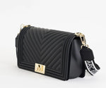 Marc ellis Borsa a Tracolla Flat M Black/Light Gold