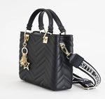 Marc Ellis Borsa a Mano Flat  Krissy M Black/Light Gold