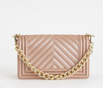 Marc ellis Borsa a Tracolla Flat S Moka Mousse/Light Gold