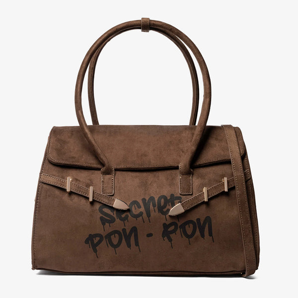 Secret Pon-Pon Borsa a Mano/Tracolla Keyla L Cocoa
