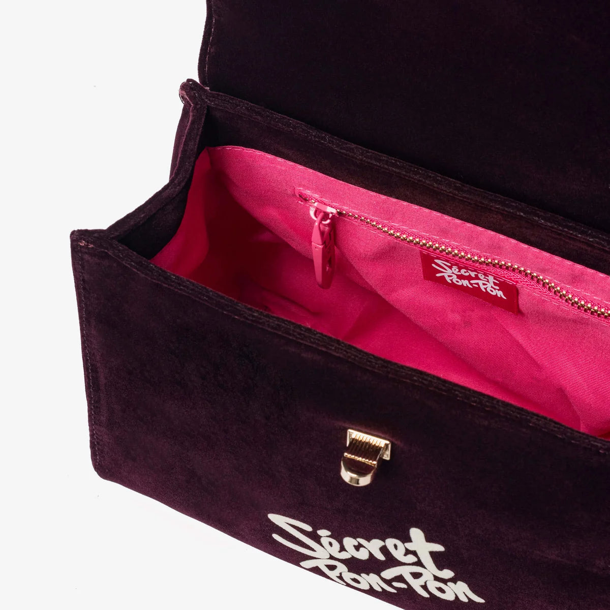 Secret Pon-Pon Borsa a Mano/Tracolla Laureen Velvet Burgundy