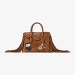 Secret Pon Pon  Laya Suede Small Cuoio