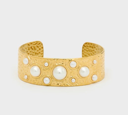 Nali' Bracciale Lavorato Con Perle oro EMBR0420