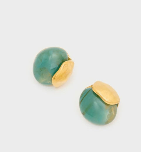 Nali' Orecchini Ava Resina Oro/Verde MEOR0770