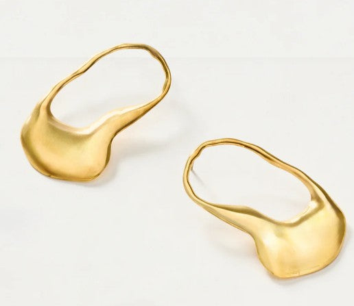 Nali' Orecchini Pendenti Astratti Oro YAOR0033