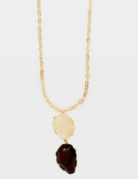 Nali' Collana Maia Pendenti Oro/Marrone DUCL0088