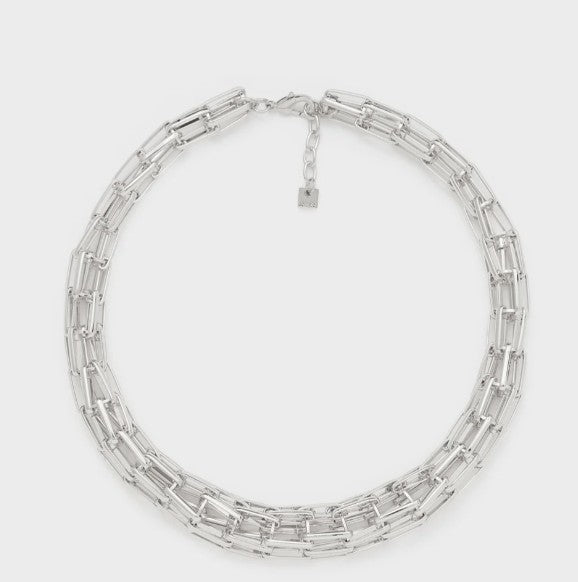 Nali' Collana Ludo Maglia Tubolare Over Argento EMCL1116