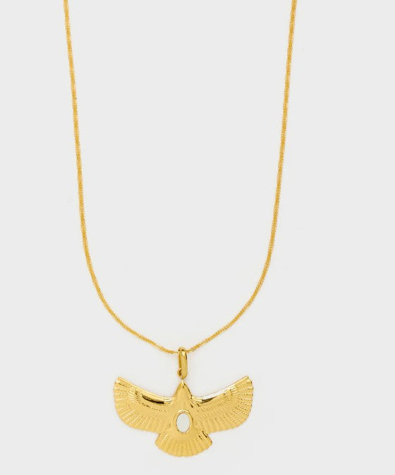 Nali' Collana Eagle Pietra Oro/Bianco MECL0239