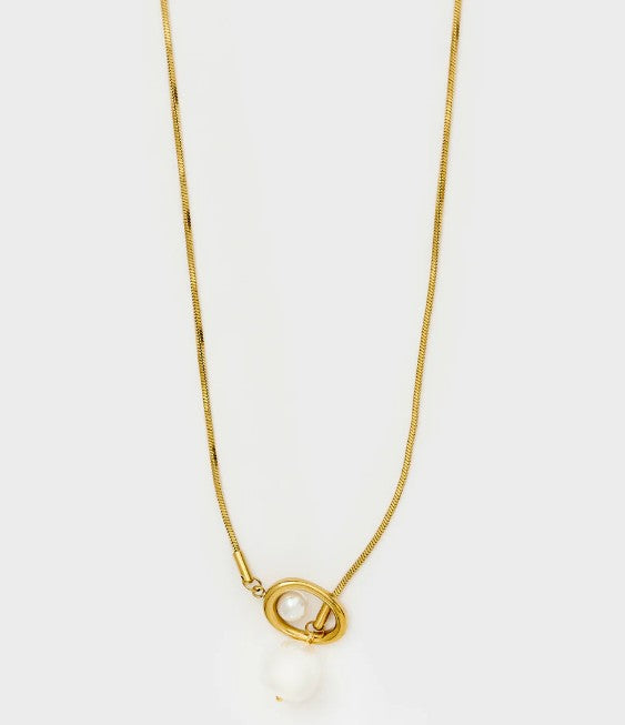 Nali' Collana Lunga Con Pendente Perla Oro MECL0247