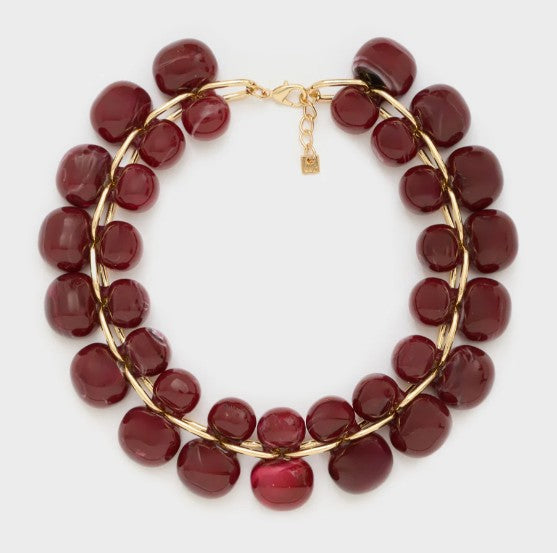 Nali' Collana Grape In Resina Magenta EMCL1109
