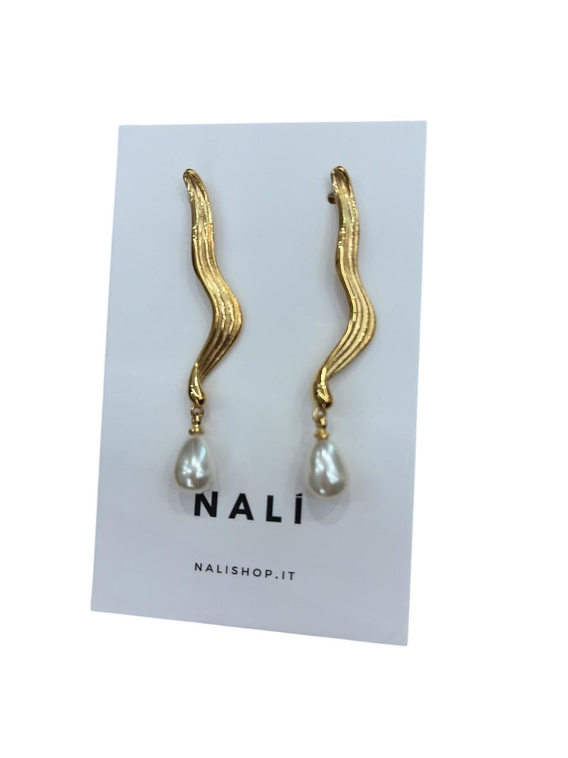 Nali' Orecchini  Pendenti Con Perla Oro SFOR0014
