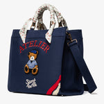 Secret pon pon Saint Tropez bag M Blu