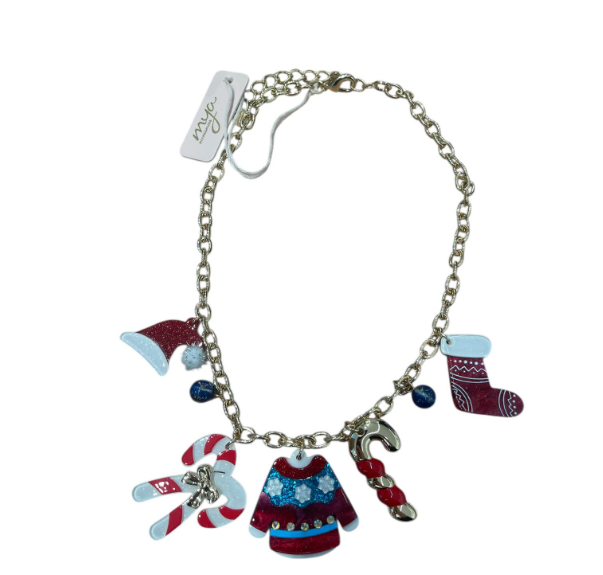 Mya Accessories Collana Con ciondoli Natalizi