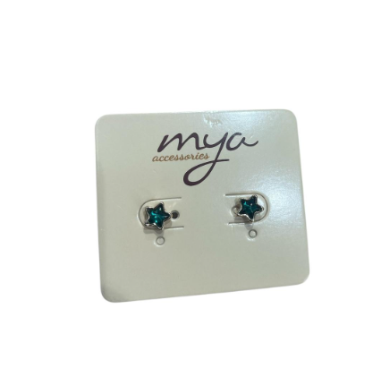 Mya Accessories Orecchini a Stella Verde
