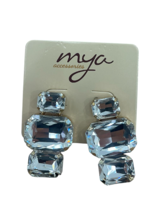 Mya Accessories Orecchini con pietra Crystal