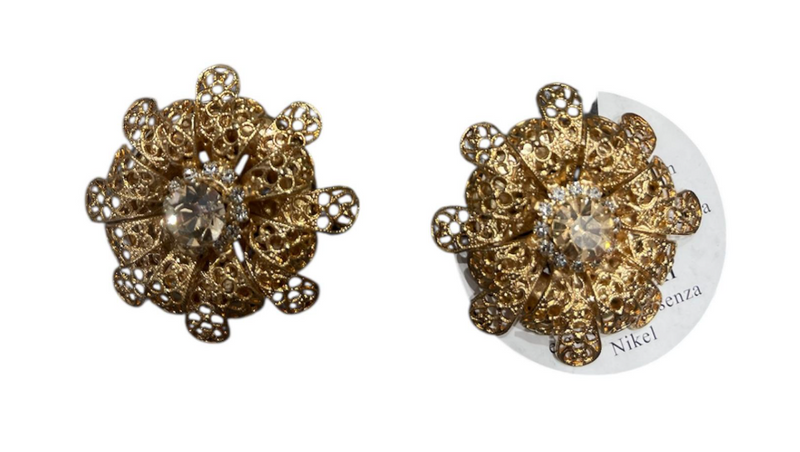 Gio Preziosi orecchini in oro a forma di fiore