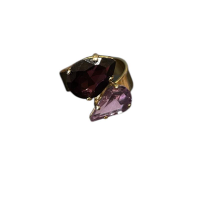 Gio Preziosi Anello in oro con pietre viola