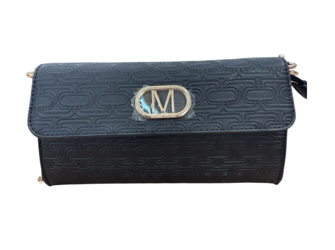 Marc Ellis Borsa a Tracolla Nera Con Logo oro