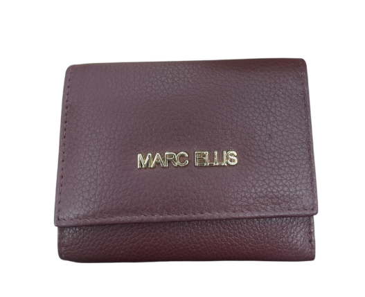Marc Ellis Portafoglio Medio bordeaux con scritta oro