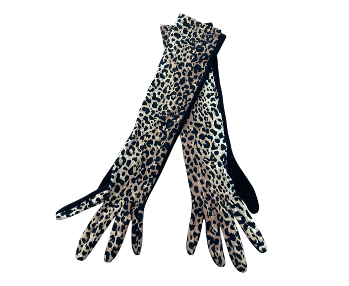 Guanti lunghi maculati