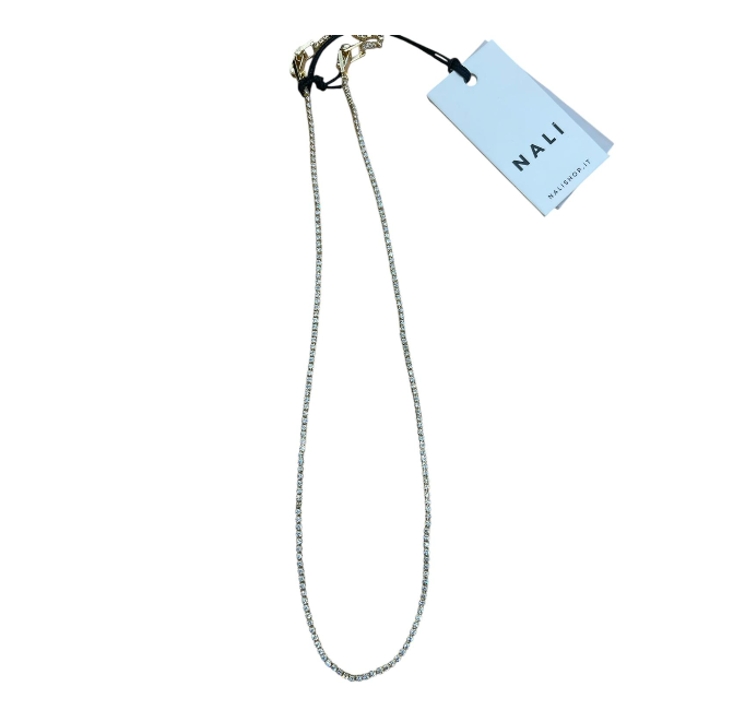 Nali Collana Oro Con Pietre trasparenti